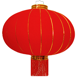 Китайский фонарь эконом d-90 см, красный