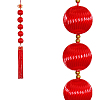 Китайская подвеска шары красные 6х90см