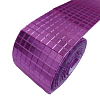 Лента самоклеящаяся зеркальная мозаика стекло, 4см х 1м  5х5мм, фиолетовый